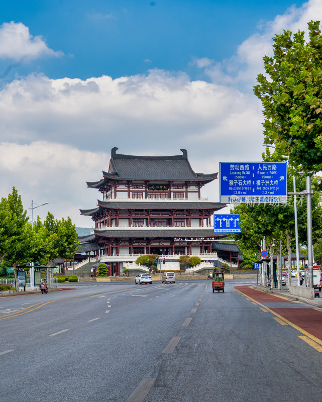 长沙杜甫江阁建筑