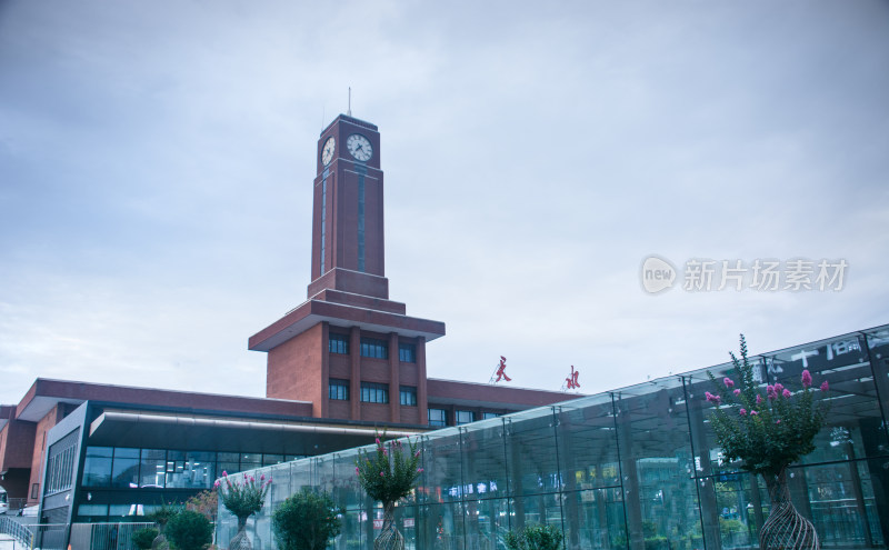甘肃天水火车站的民国哥特式风格建筑