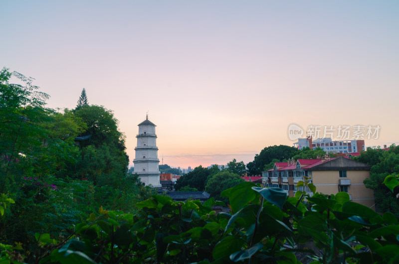 亚洲中国福建省福州市于山风景区定光寺白塔