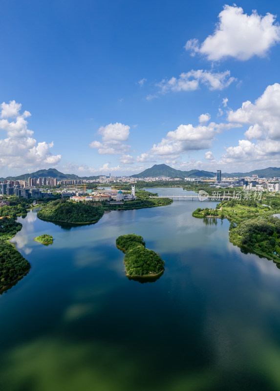 东莞松山湖景区航拍