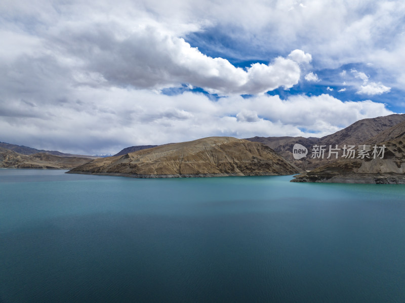 新疆塔县班迪尔湖下板地水库航拍