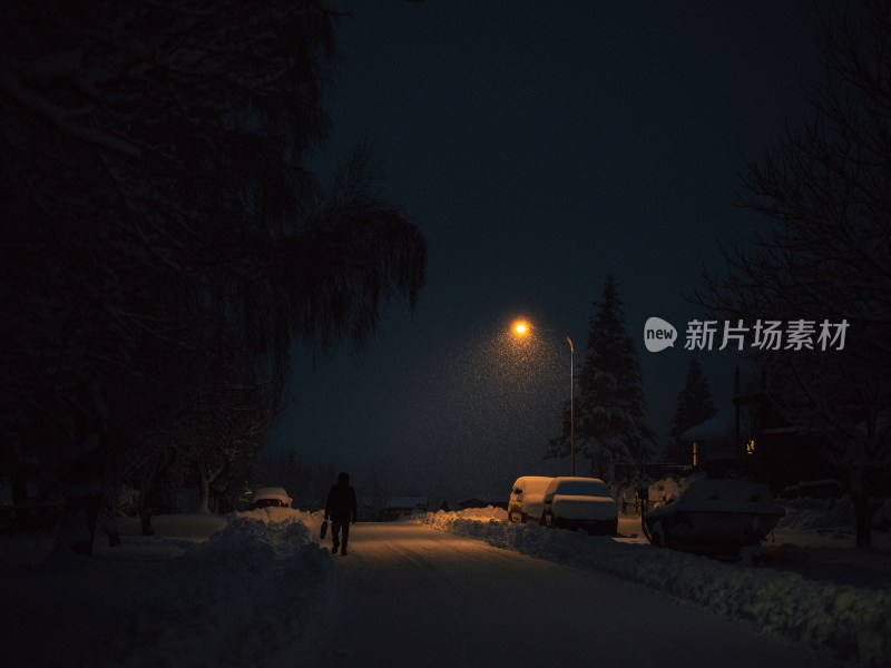 Lake Tekapo蒂卡波湖暴雪后雪景