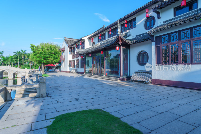 广州南沙蒲洲花园传统商业街区中式建筑群