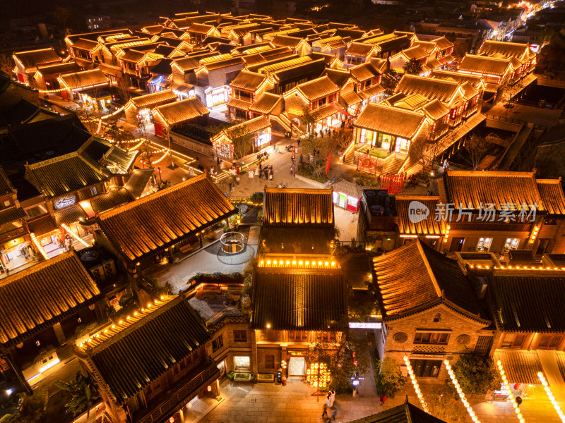 洛阳洛邑古城夜景