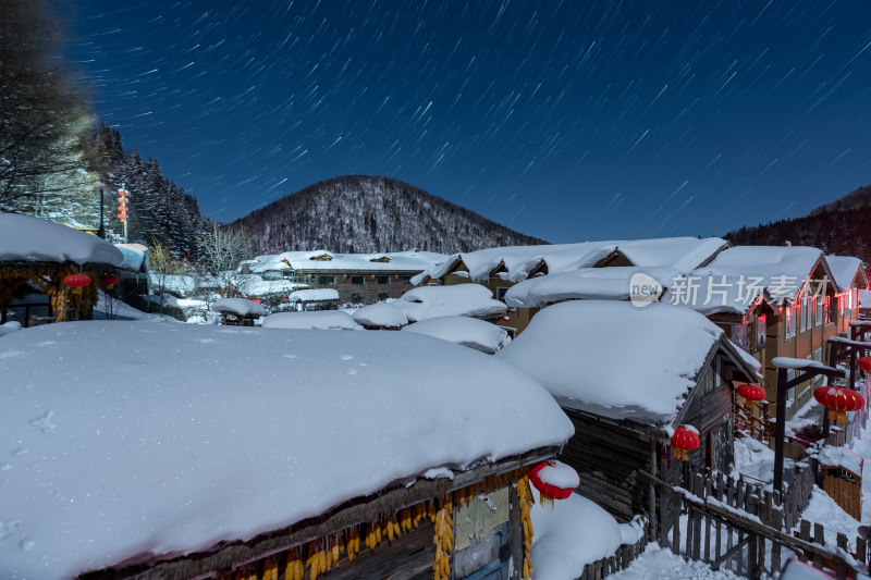 雪乡星空延时