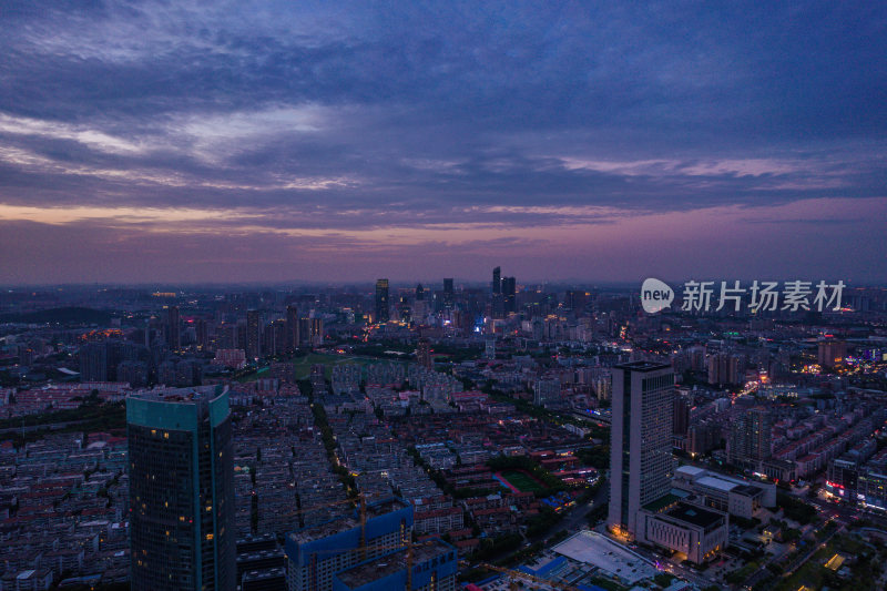 航拍江苏无锡城市建设无锡大景