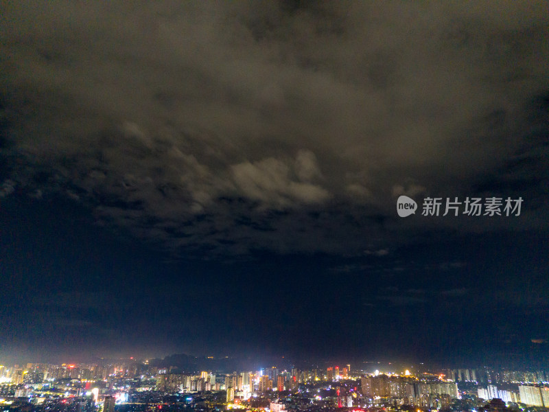 厦门增厝安夜景航拍图