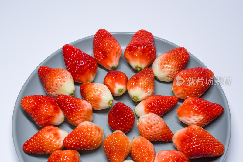 水果草莓浆果健康有机食品影棚拍摄