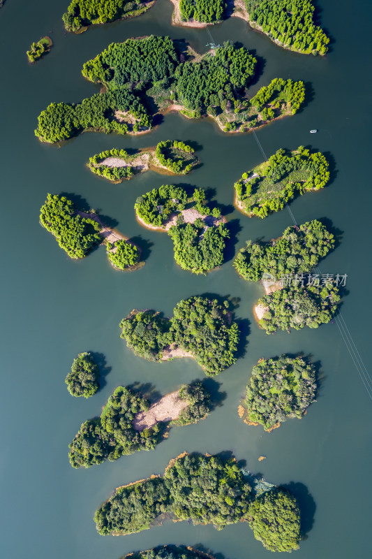 重庆市大足区龙水湖风景区航拍