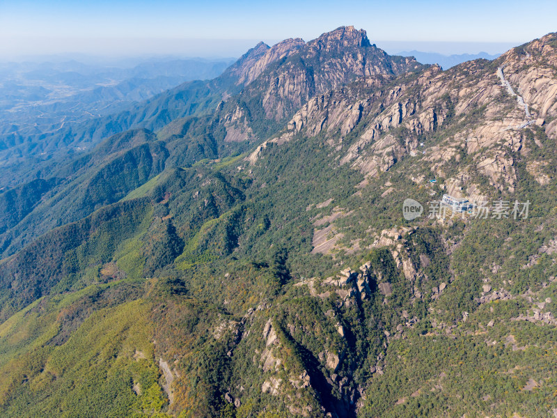 祖国大好河山灵山航拍图