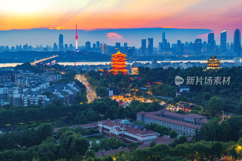 武汉黄鹤楼夜景