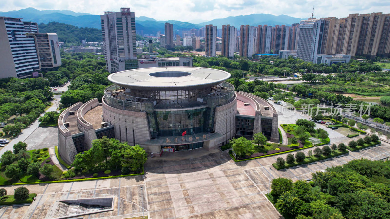 福建龙岩博物馆航拍