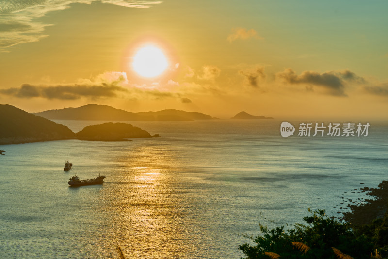 海岛的日出美景