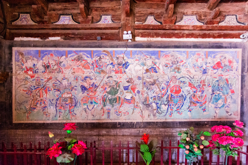河北蔚县蔚州古城玉皇阁内壁画