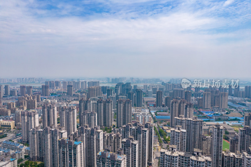 安徽蚌埠城市大景建筑航拍图