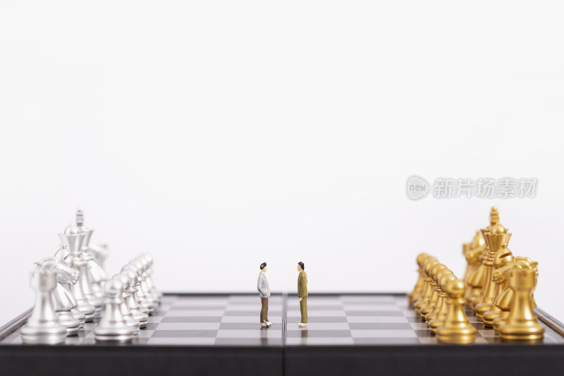 国际象棋对战博弈商业图