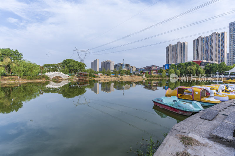 武汉江夏区谭鑫培公园风景