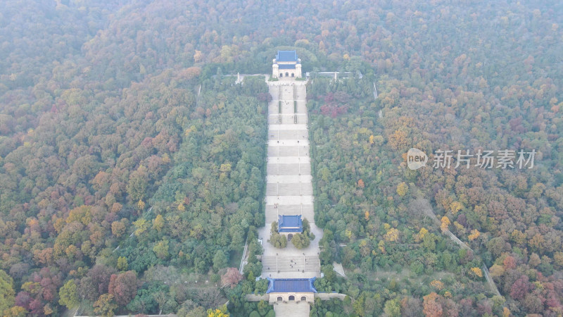 江苏南京中山陵航拍