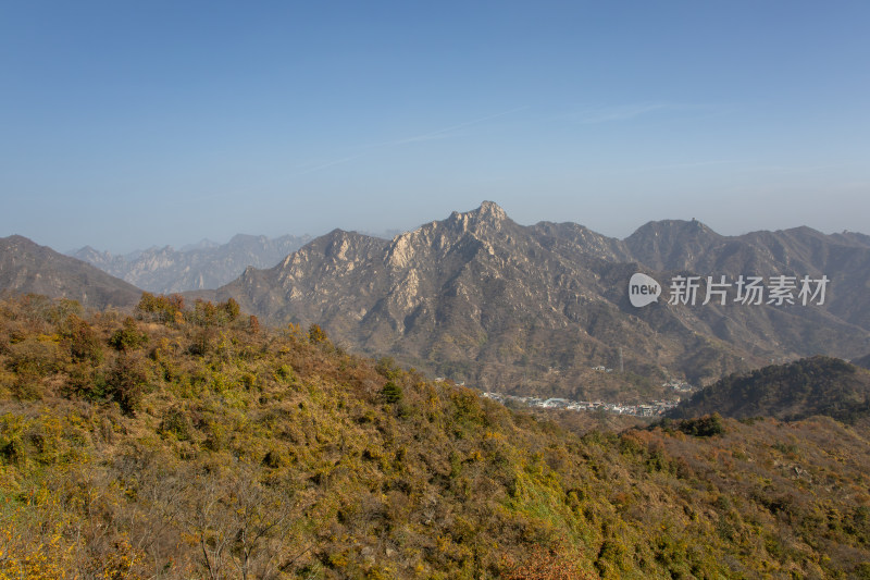 北京慕田峪长城秋色山峦叠嶂层林尽染