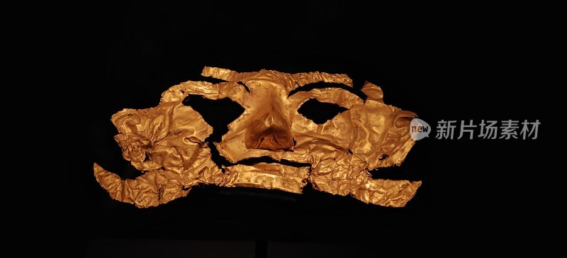 三星堆博物馆的黄金面具
