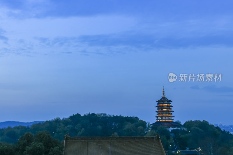 杭州西湖净慈寺建筑风景