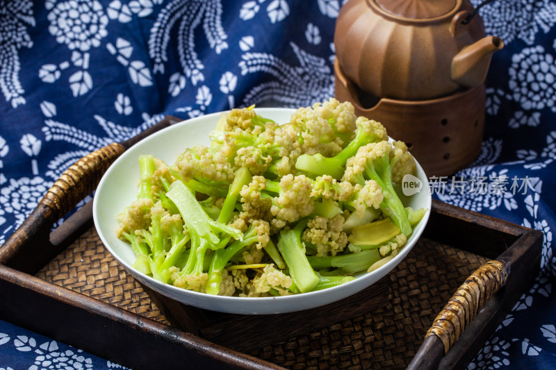 中式美食炒菜西蓝花