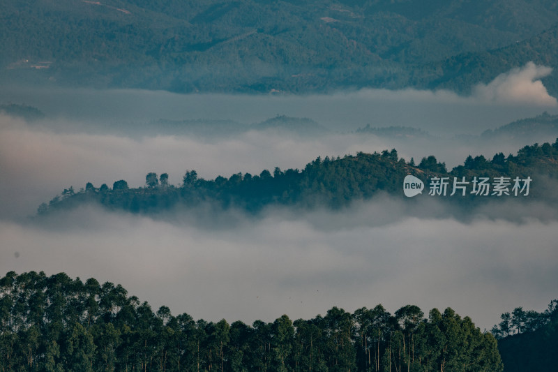 水墨画山水云海山