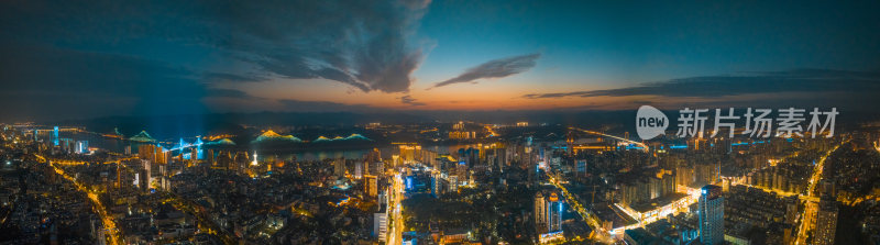 宜昌城市夜景全景