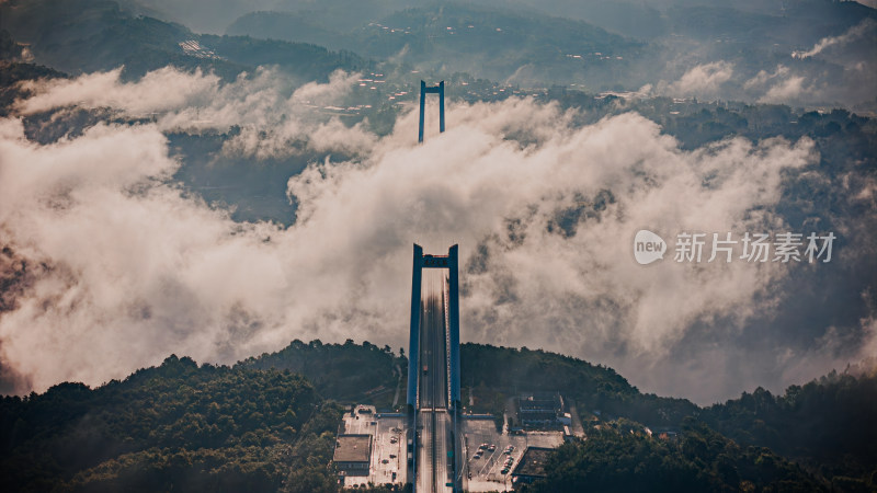 超级工程龙江大桥全景