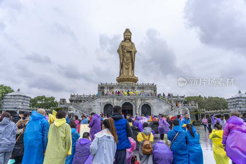 浙江普陀山南海观音风光