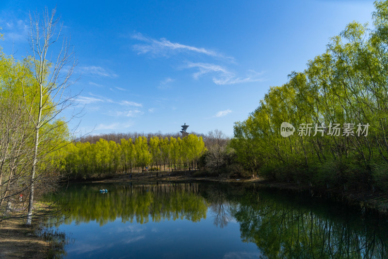 奥林匹克公园湖面风景