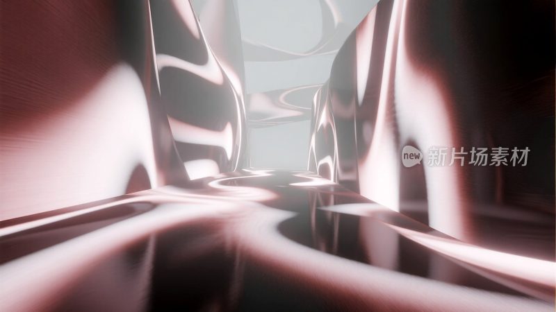 抽象光影艺术通道场景