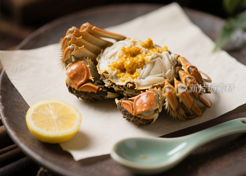 大闸蟹螃蟹海鲜美食摄影