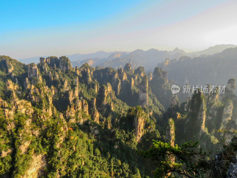 中国湖南张家界国家森林公园旅游风光