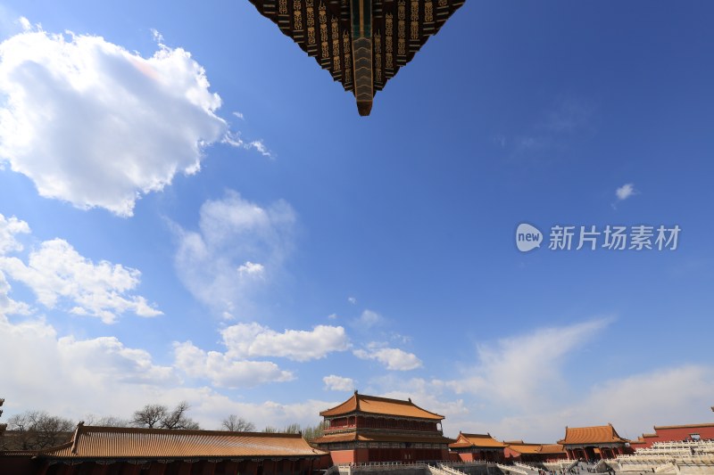 北京紫禁城的春天美景