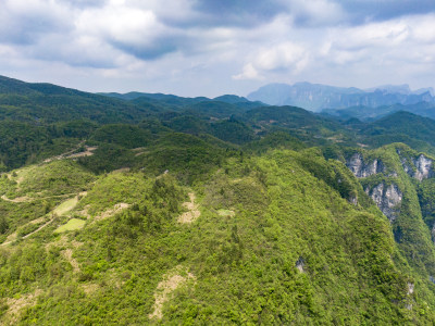 祖国壮丽山河湖南张家界风光航拍摄影图