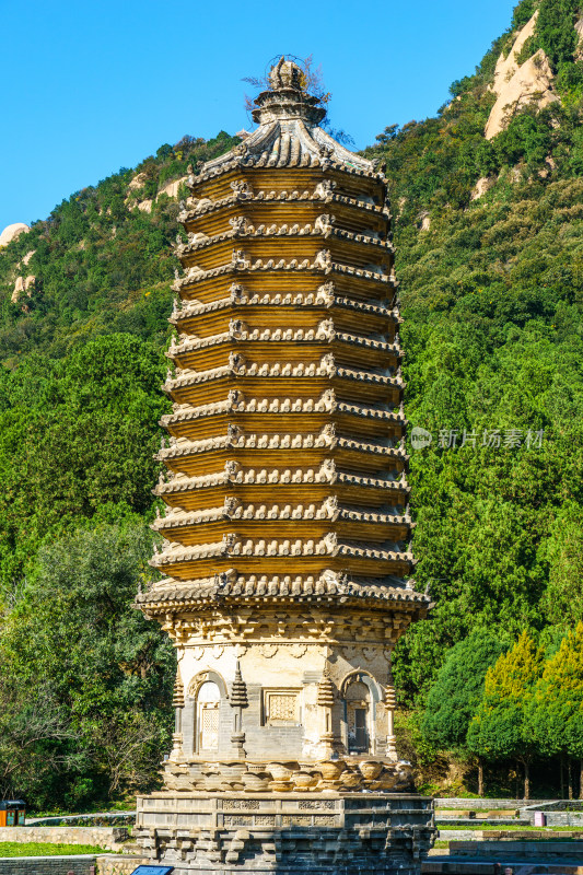 北京市昌平区4A景区银山塔林