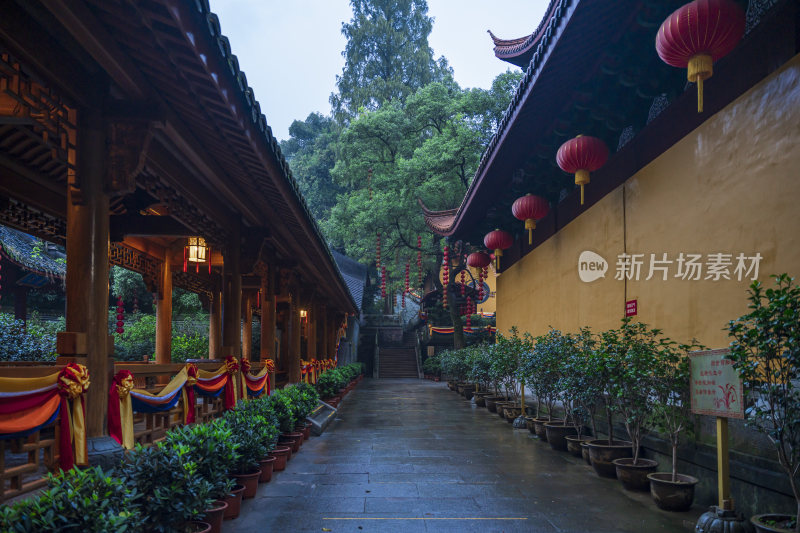 杭州飞来峰景区上天竺法喜禅寺古建筑