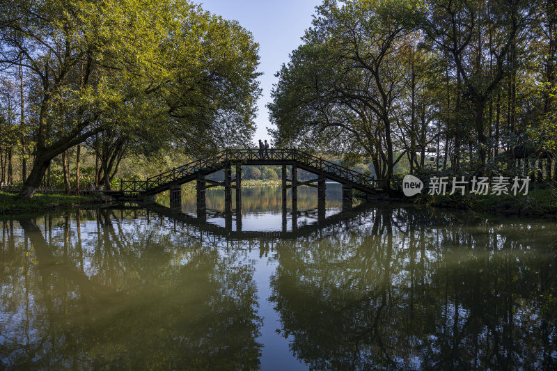 杭州西湖茅家埠江南水乡风景