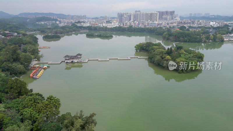 广东惠州西湖景区航拍