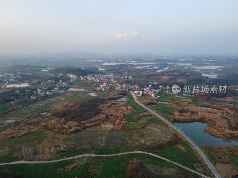 江西九江田园风光乡村风景航拍