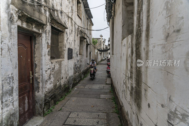 绍兴仓桥直街江南水乡风景