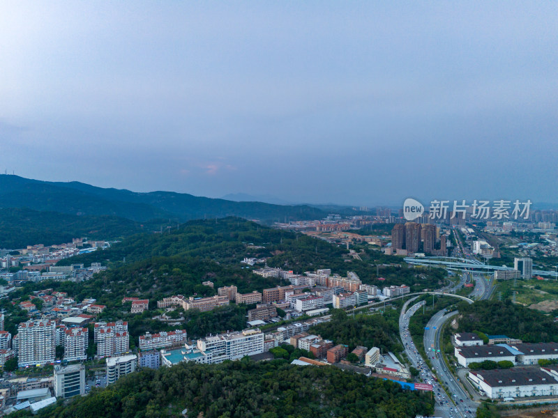 福建泉州城市大景航拍图