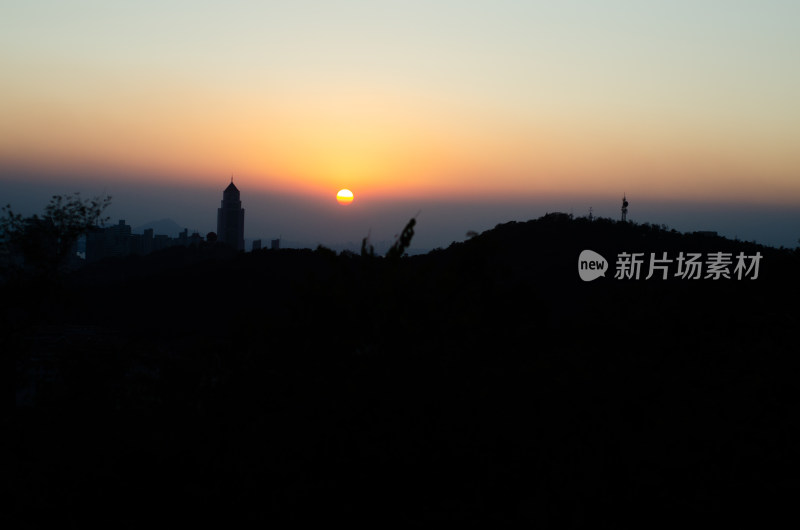 青岛太平山夕阳