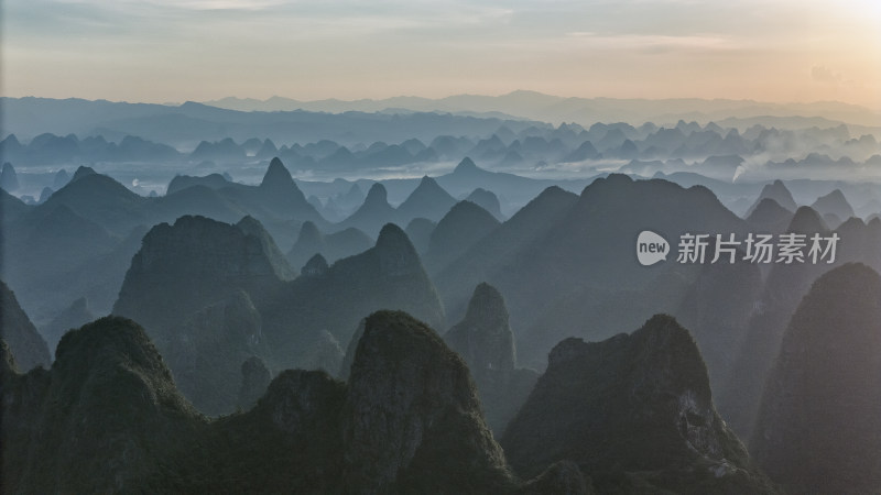 广西桂林喀斯特地貌景观