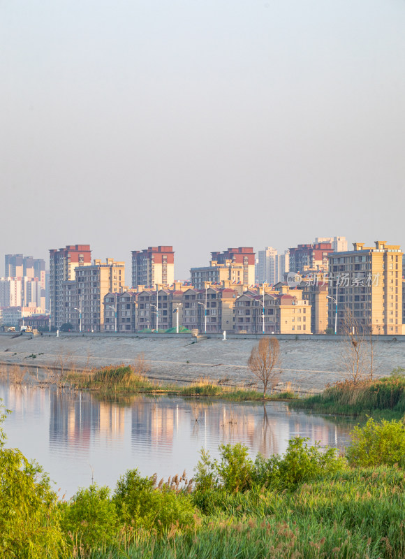 山东济宁邹城孟子湖湿地湖泊