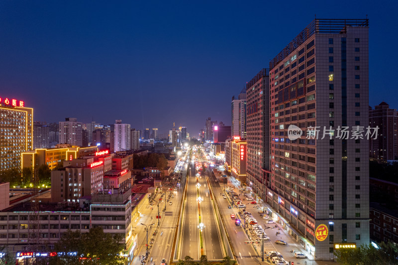 河南洛阳城市风光建筑航拍