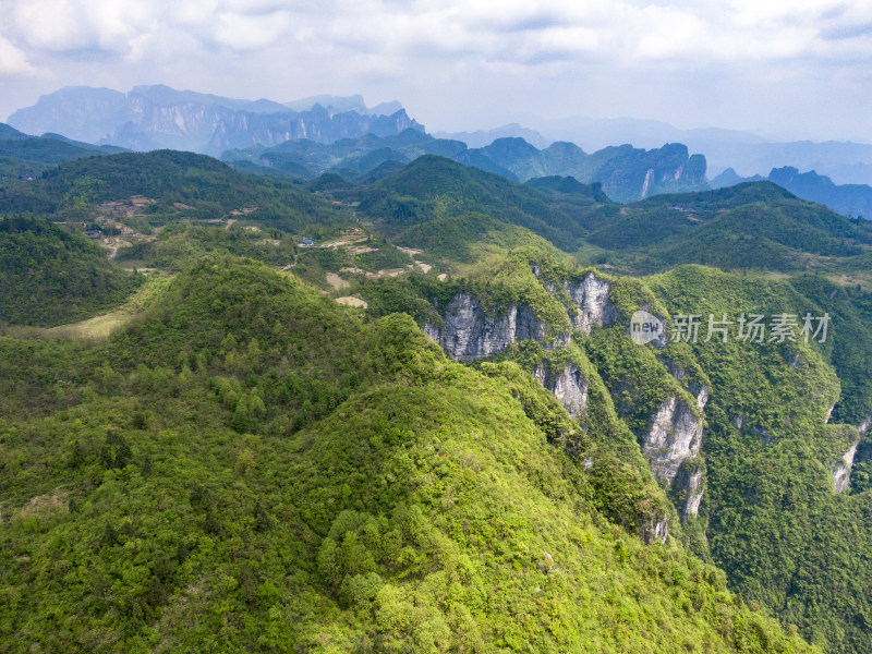 祖国壮丽山河湖南张家界风光航拍摄影图