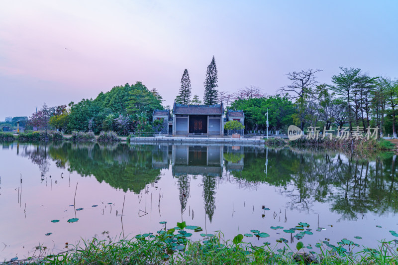 广州番禺大学城郭氏宗祠传统建筑老房屋