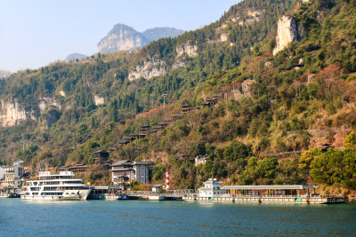 湖北宜昌三峡人家景区长江西陵峡灯影峡江域